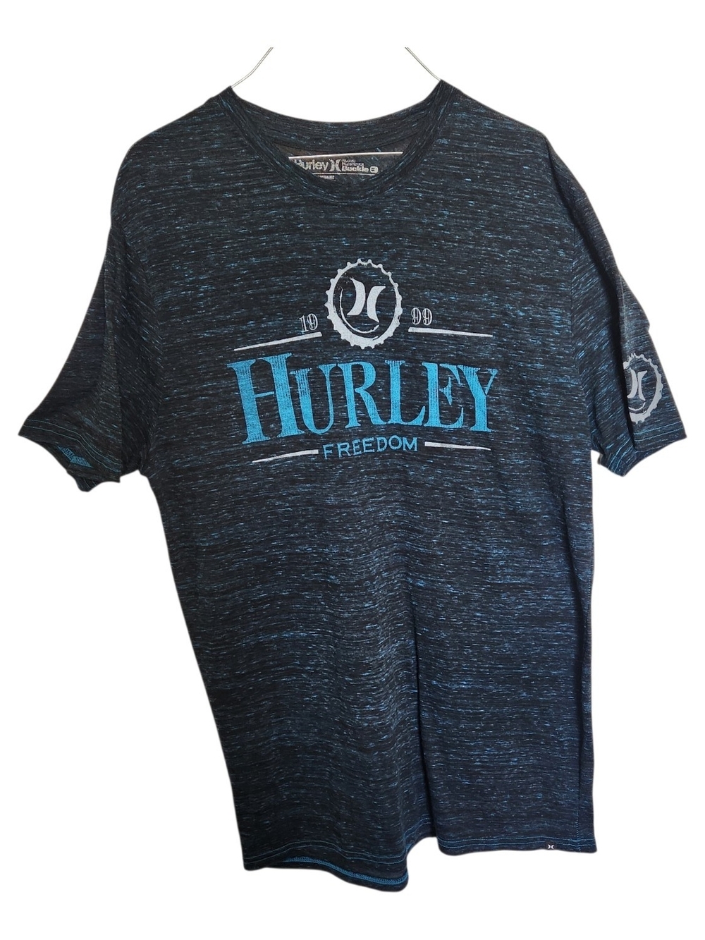 Hurley Men's Heather Navy Graphic Tee Size XL